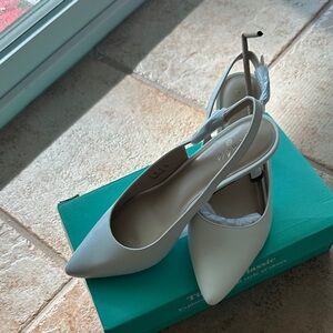 Chic White Slingback Heels